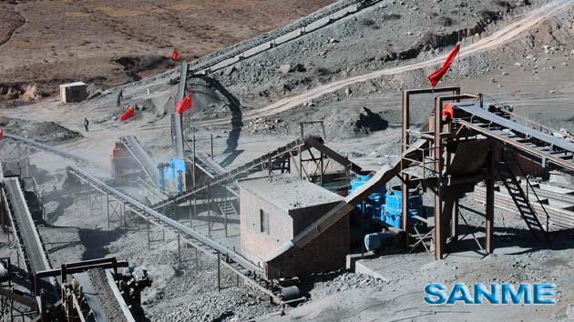 Iron ore production line